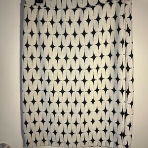 Renee C. Black and White Geometric Pencil Skirt size Large